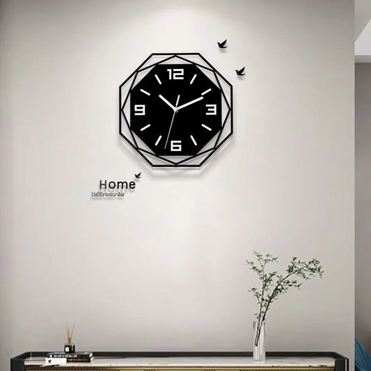 Modern minimalist decorative wall clock silent acrylic material minimalist personality atmospheric art quartz clock